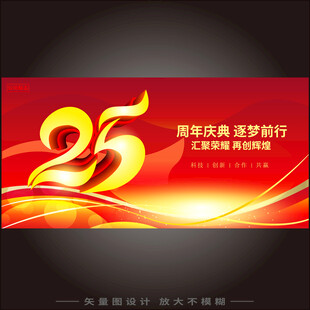 25周年庆展板