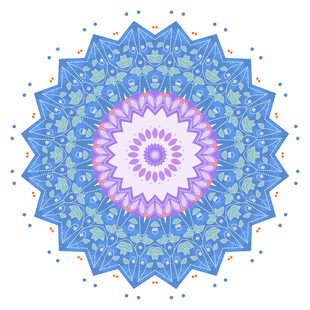 彩色数码印花图案