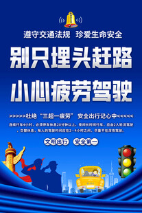 别疲劳驾驶安全警示海报