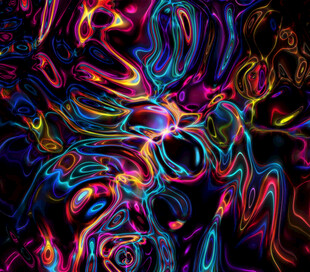 炫彩抽象线条艺术图案