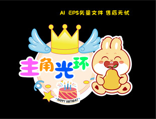 生日快乐手举牌