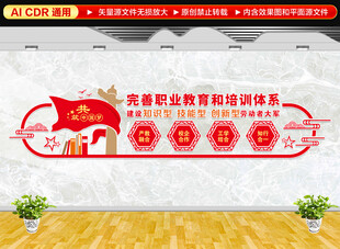 职业教育学校文化墙