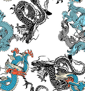 传统龙纹图案设计
