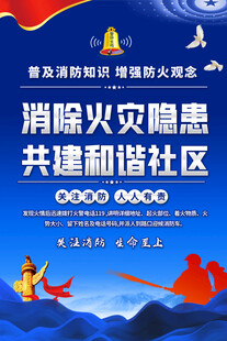 社区消防安全海报