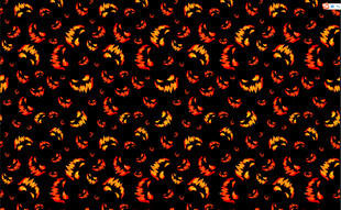 黑色底多彩辣椒图案背景