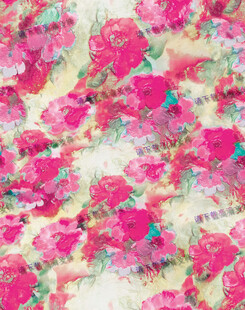 扎染多彩花卉图案纹理背景