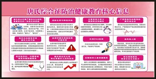 唐氏综合征防治健康教育核心信息