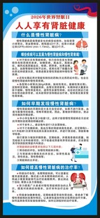 世界肾脏日展架