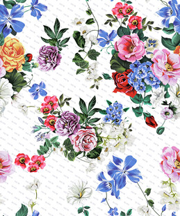 多彩花卉图案背景