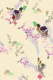 中式花鸟图案 雅致古韵