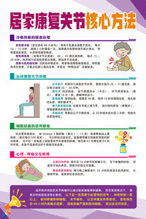 居家康复关节核心方法