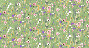缤纷野花图案 清新自然风