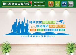 优化营商环境文化墙