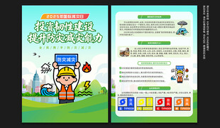 国际减灾日宣传单