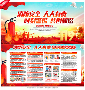 消防展板