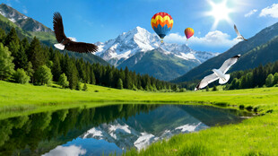 天山草原风景如画