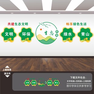 保护环境爱护环境卫生文化墙