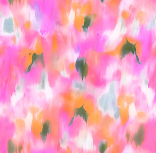 梦幻多彩花卉抽象图案