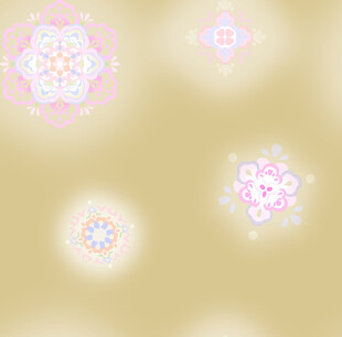 梦幻抽象花朵图案背景