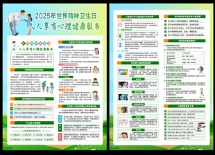 世界精神卫生日宣传单