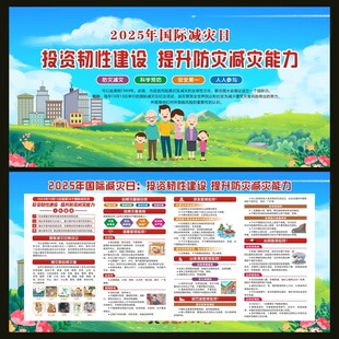 2025年国际减灾日宣传栏