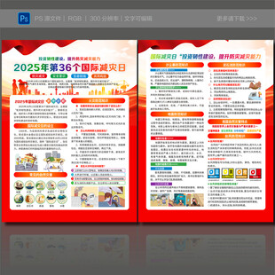 国际减灾日宣传单