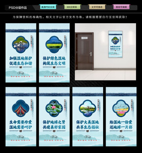 湿地保护展板