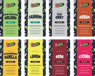 多样色彩乐事薯片包装展示