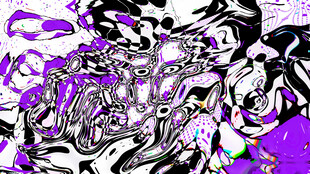 抽象紫色系艺术涂鸦图案