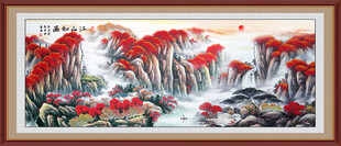 旭日东升办公室装饰画