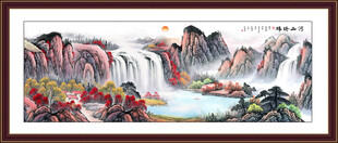 鸿运当头办公室壁画 