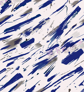 求手绘涂鸦蓝白泼墨抽象艺术纹理