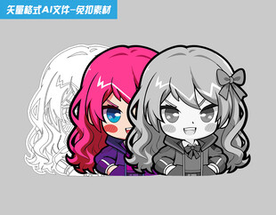 Q版动漫女孩可爱头像