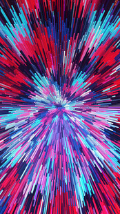 红蓝轻奢装饰画