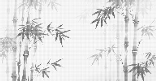 水墨竹林激光镂空