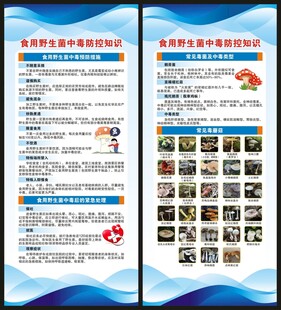 预防毒蘑菇中毒知识展架