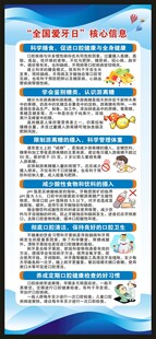 全国爱牙日展架