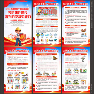 2025国际减灾日展板