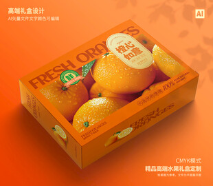 橙子包装 脐橙礼盒