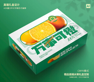 橙子包装 脐橙礼盒