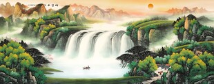 流水生财装饰画