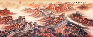 长城国画长城装饰画