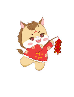 马年卡通马2026年吉祥物