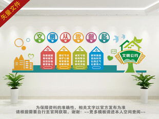 文明从我做起文化墙