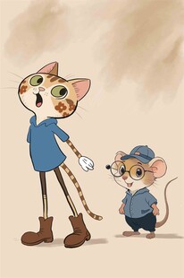 猫鼠搭档  趣味卡通形象