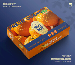 橙子包装 脐橙礼盒