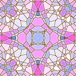 梦幻彩色玻璃图案