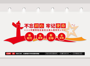 不忘初心牢记使命党建标语文化墙