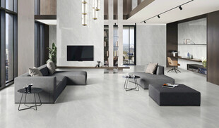 现代简约风宽敞客厅分层效果图