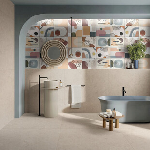 现代风浴室分层效果图